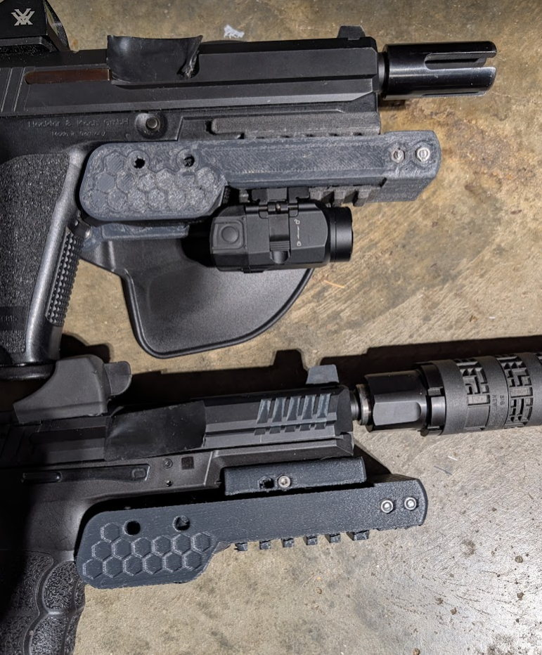Rail Holster for Picatinny and HK USP Rail