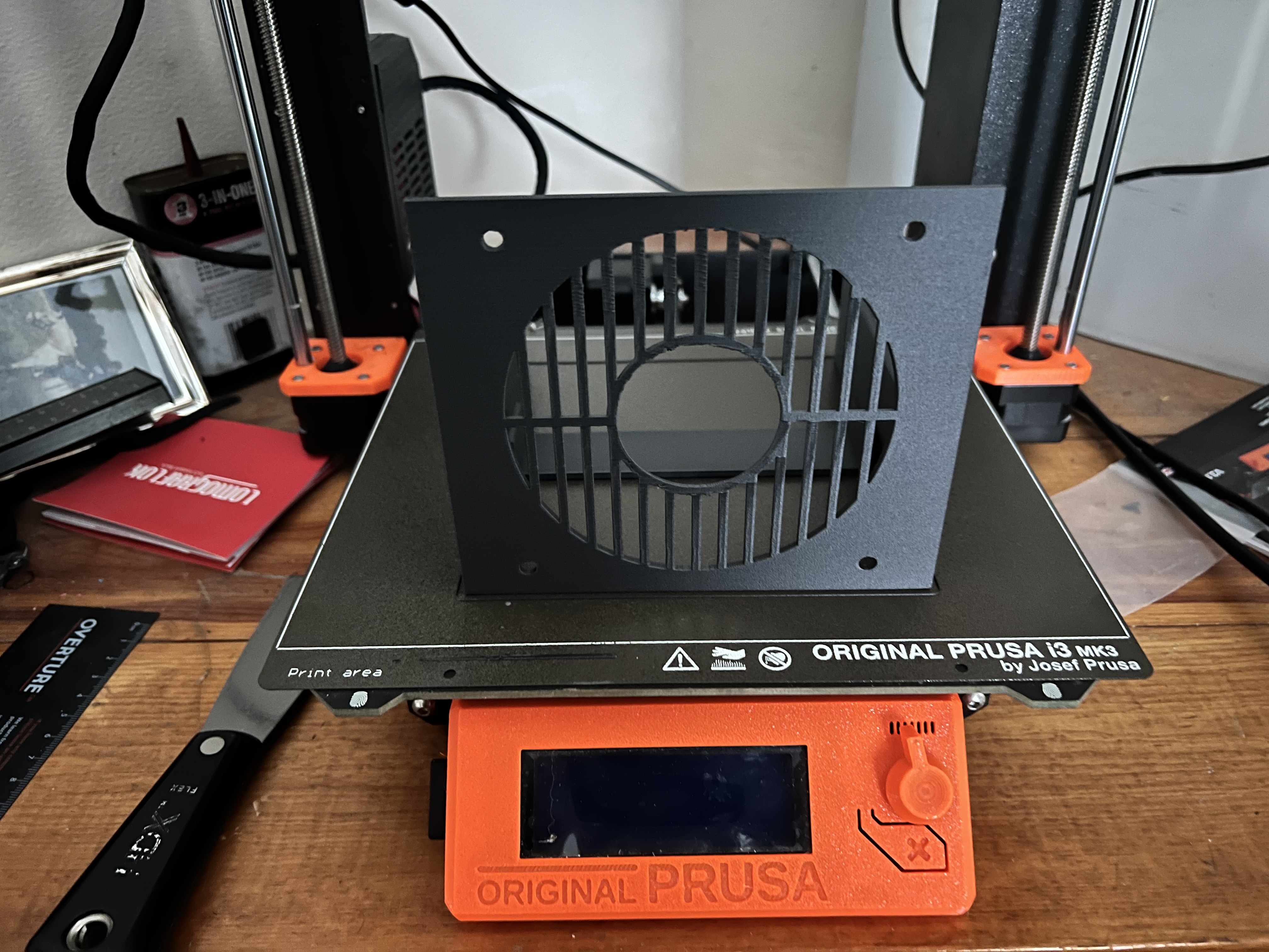 Adapter for 120mm fan in 3x5.25" drive bays