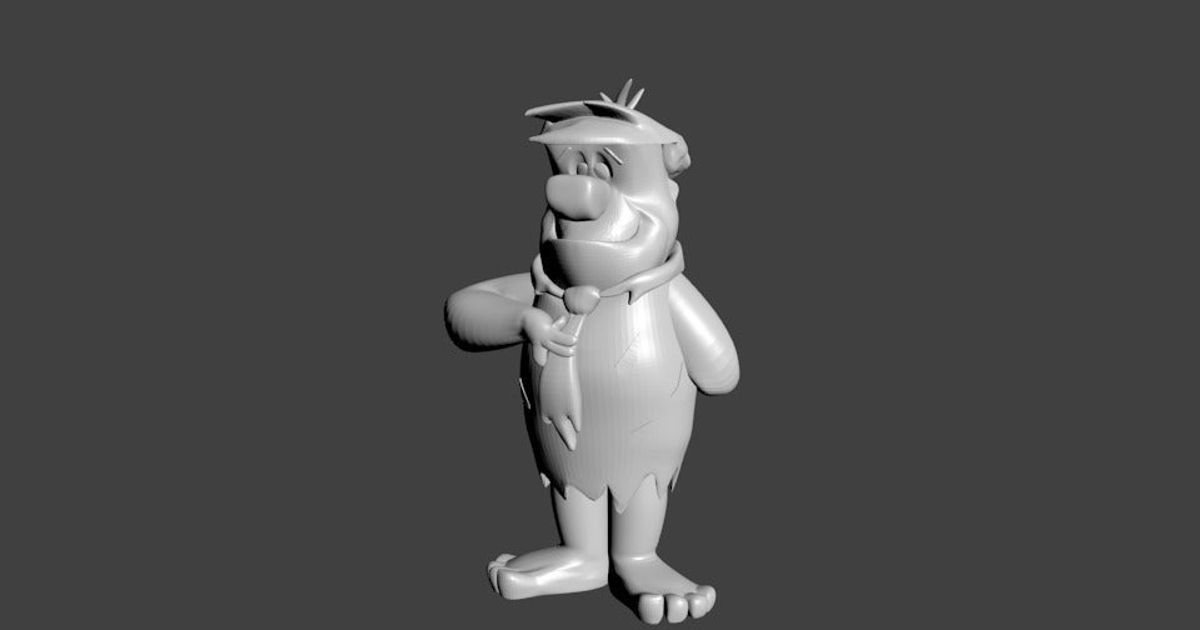 Fred Flinstone one piece by reddadsteve | Download free STL model ...