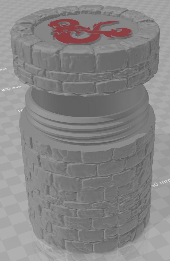 D&D Dice Cylinder