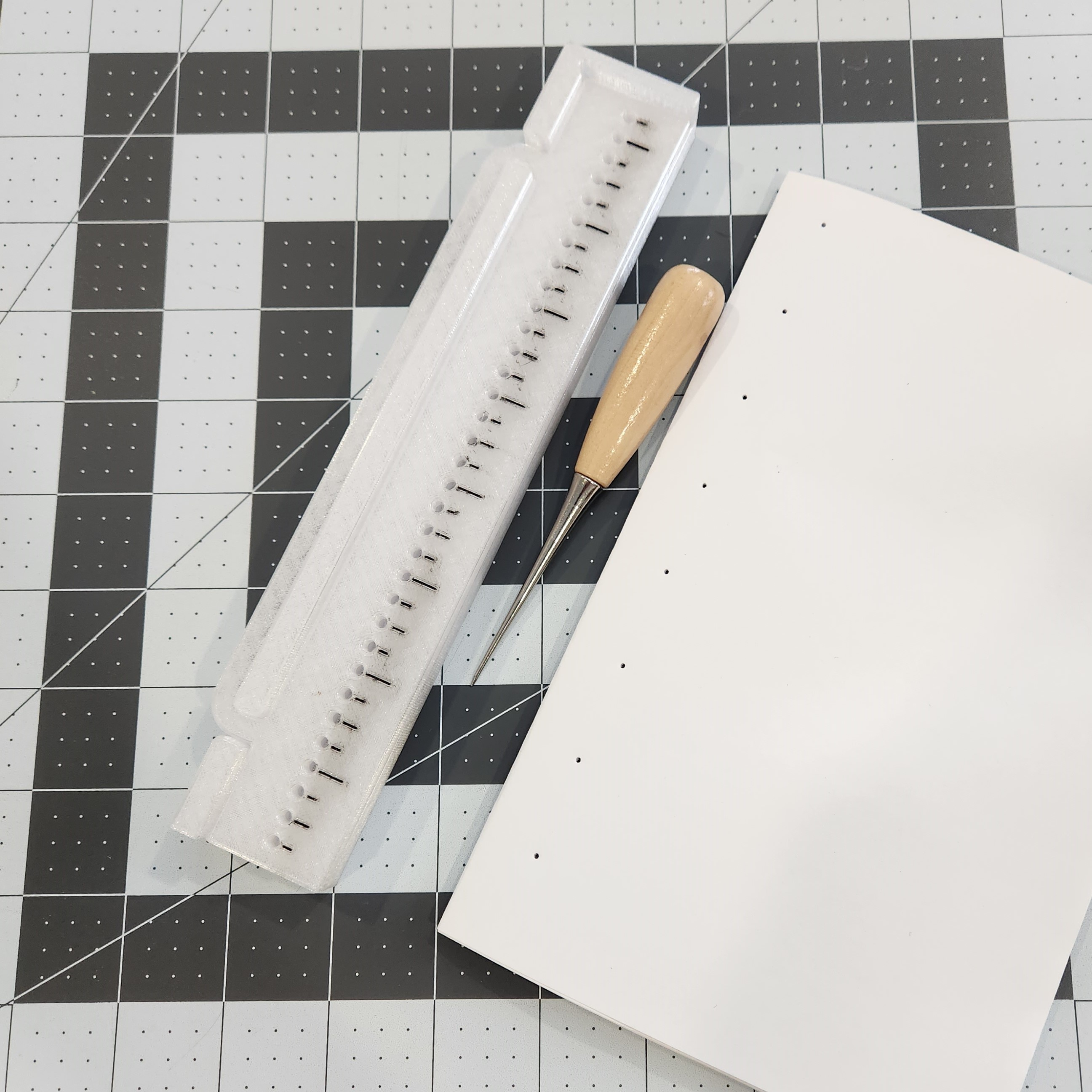 Bookbinding Coptic Signature Punching Tool Guide Jig