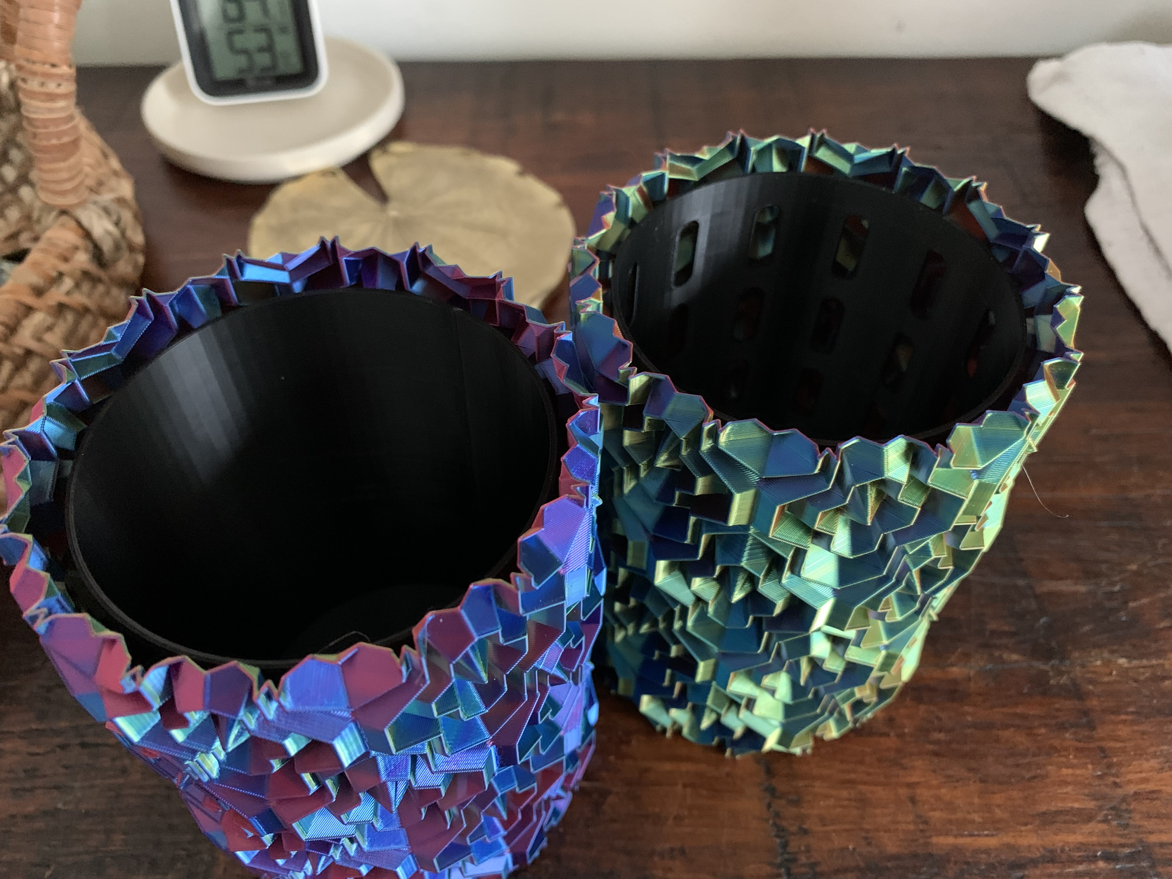 Tetrahex Vase Liner (Planter) 3D model thumbnail