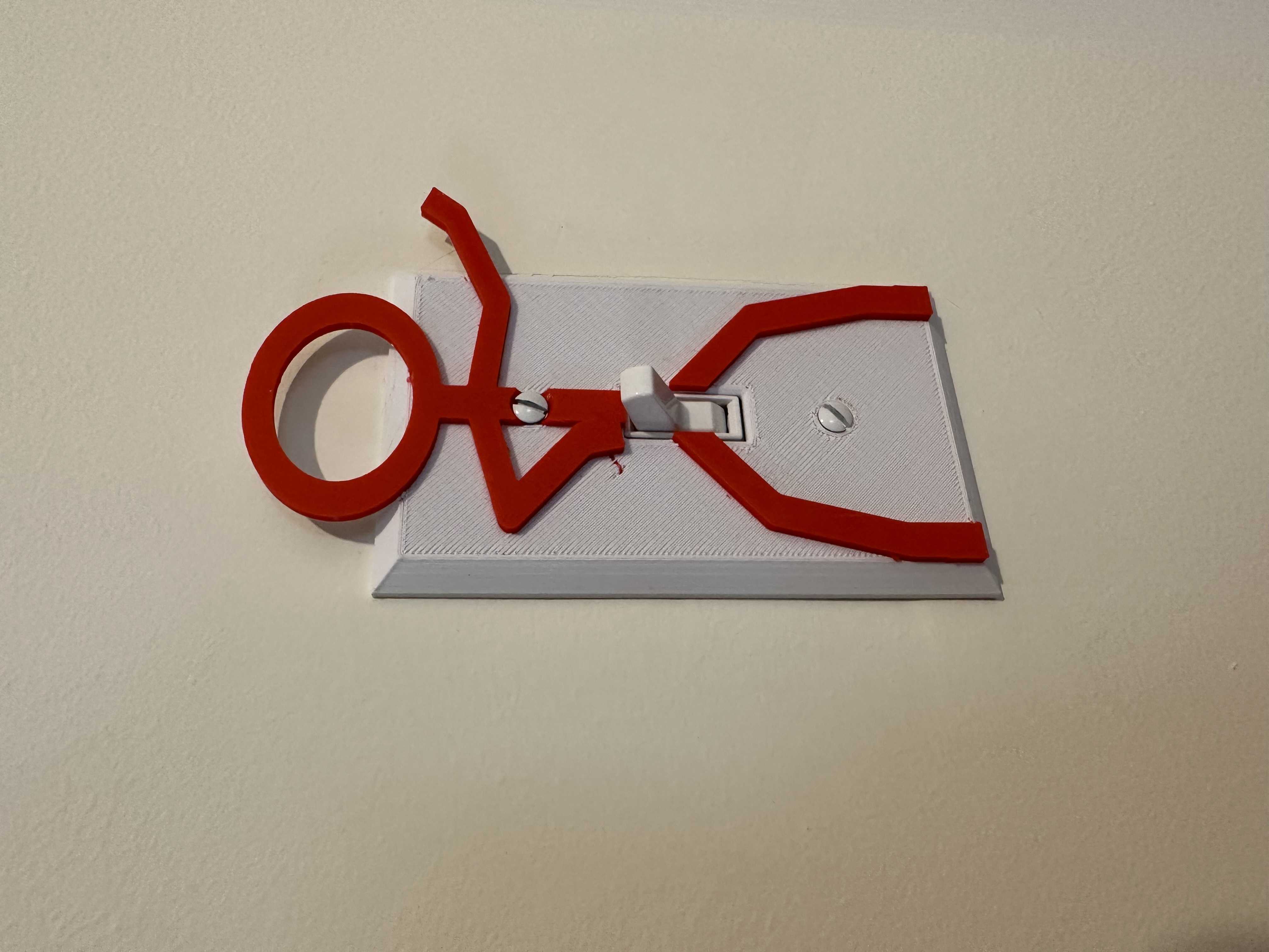 Stick Man "Dingy" Light Switch Cover by Nick Mara Download free STL model