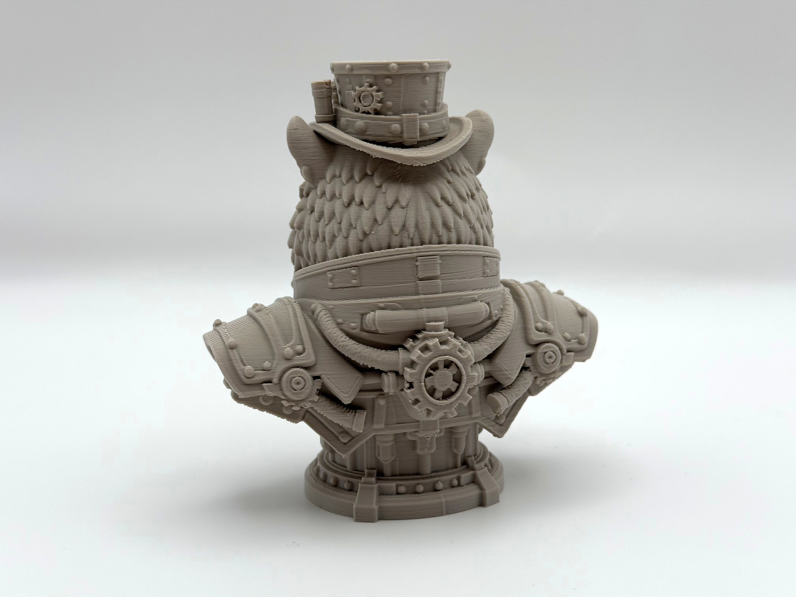 Miniatura 4 do modelo 3D Tiger Steampunk Bust