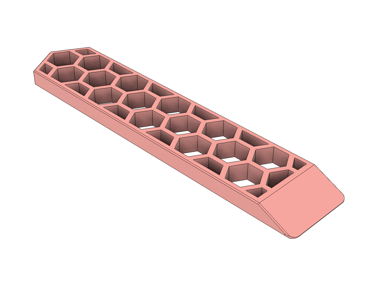 The Better Slim Hex Print Bed Scraper (accurate geometry)