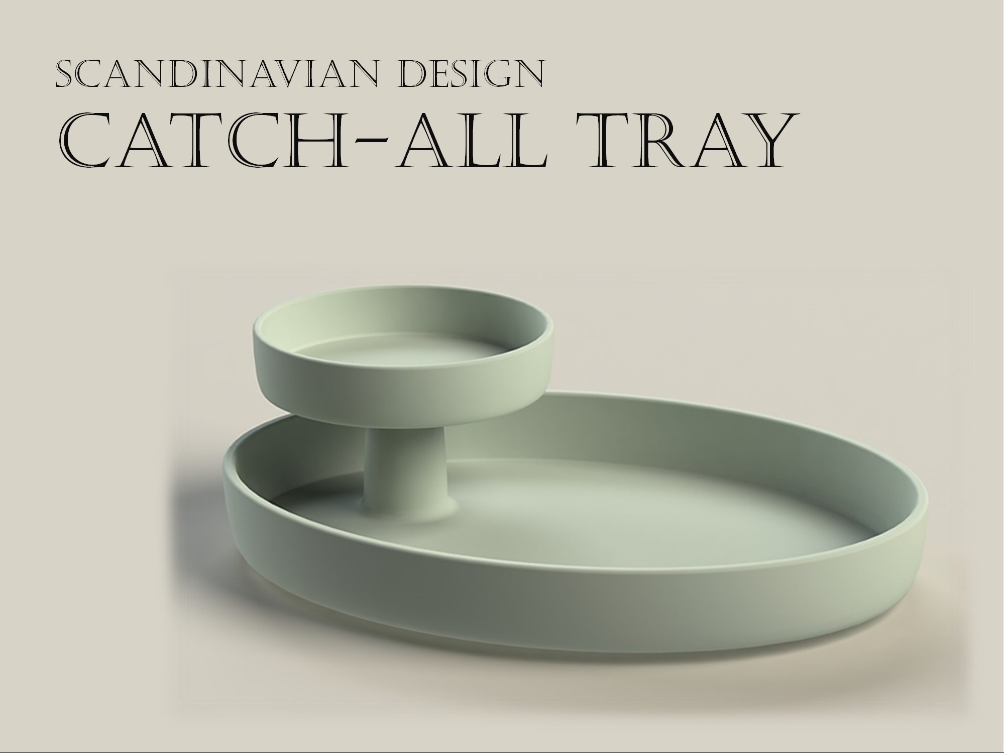 Scandinavian Design Catch-All Tray