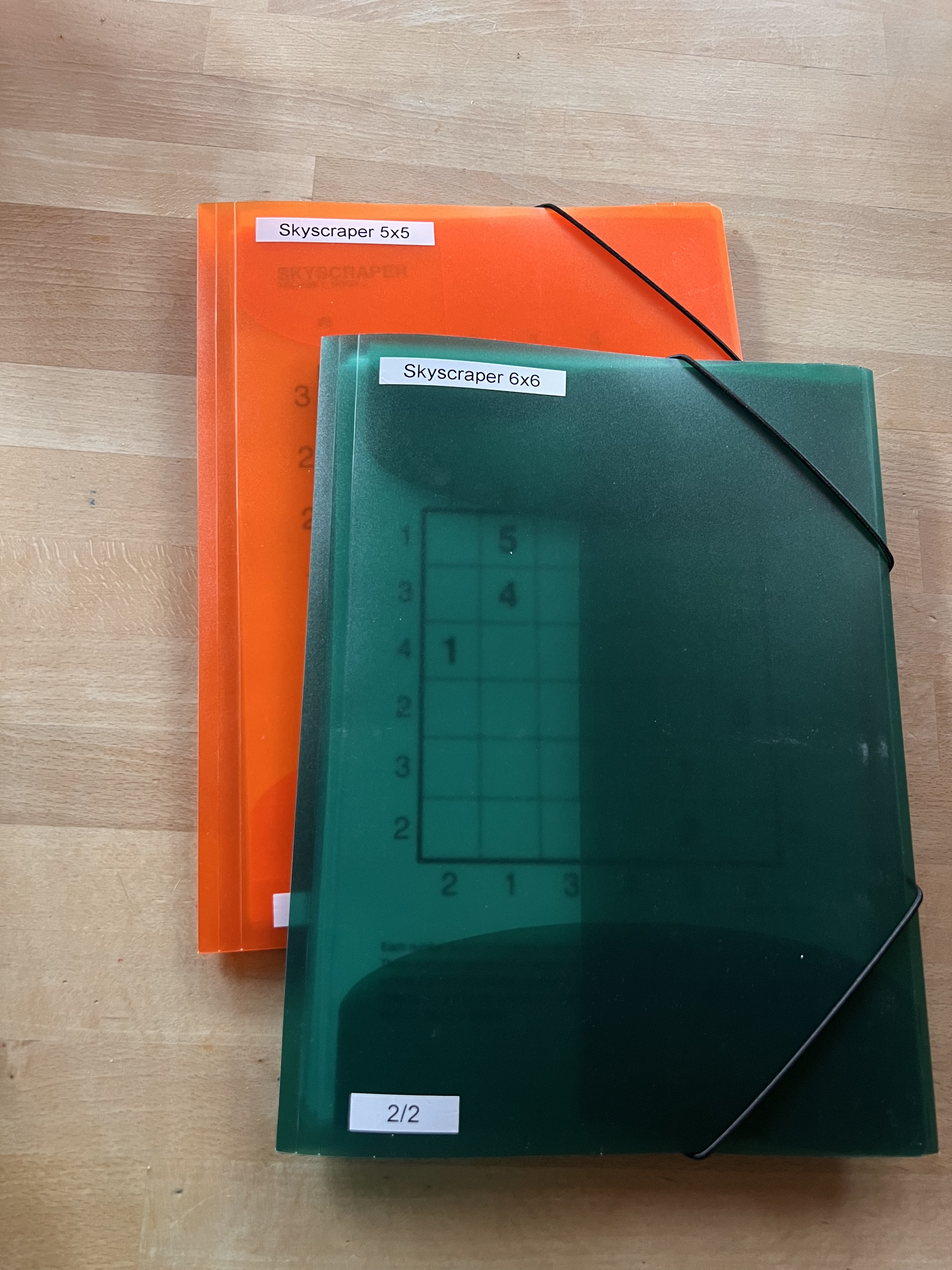 116 Vorsicht: Spielende Zahlen! Skyscraper 5×5 2proA4quer