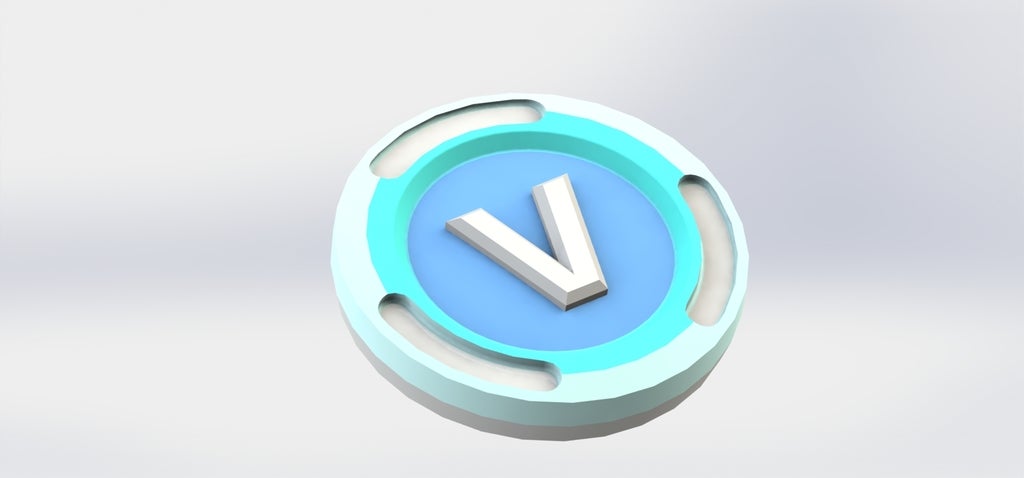 V-Buck Fortnite by Geoff, Download free STL model