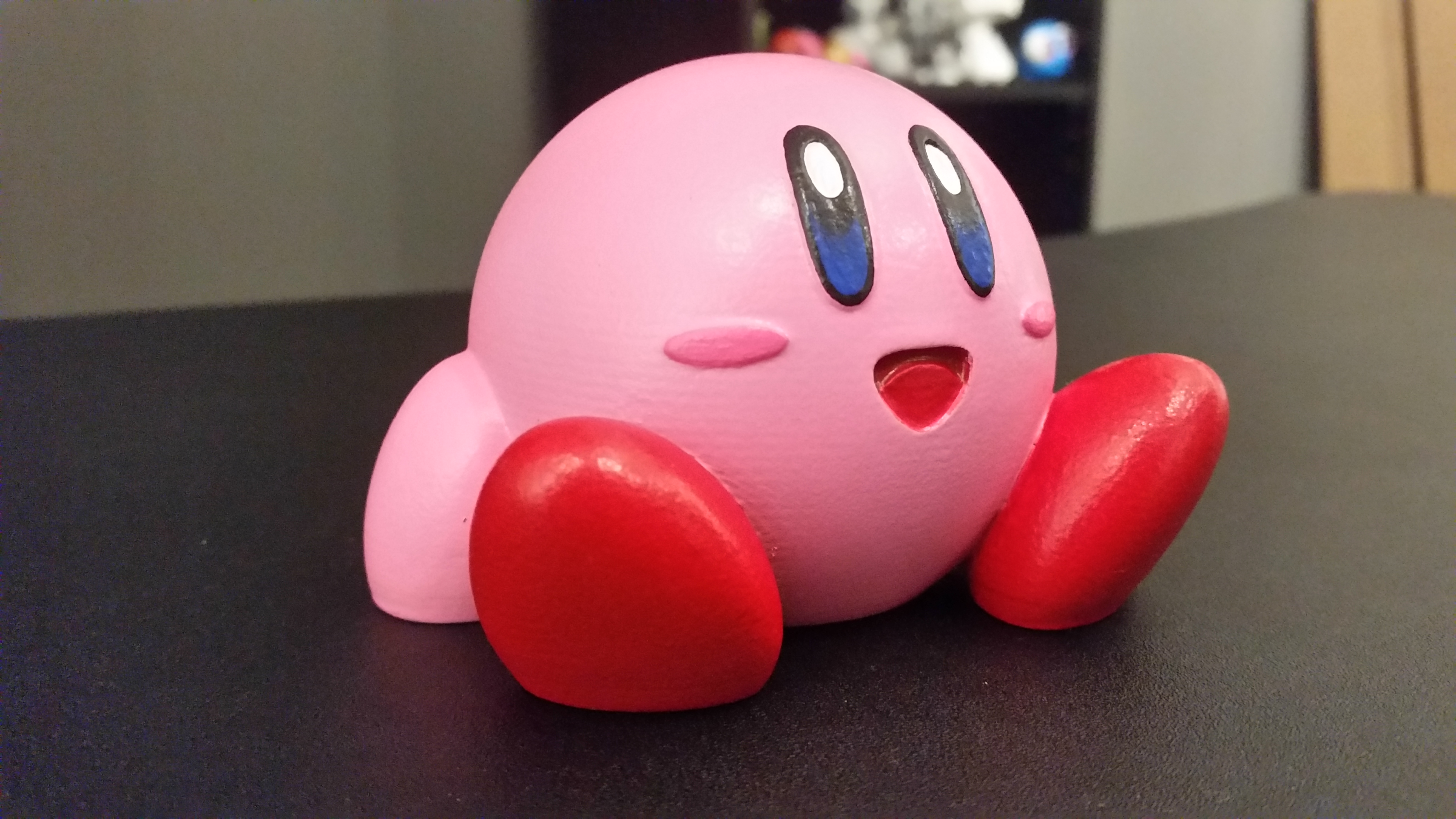 Kirby Sitting(EASY PRINT) 3D model thumbnail
