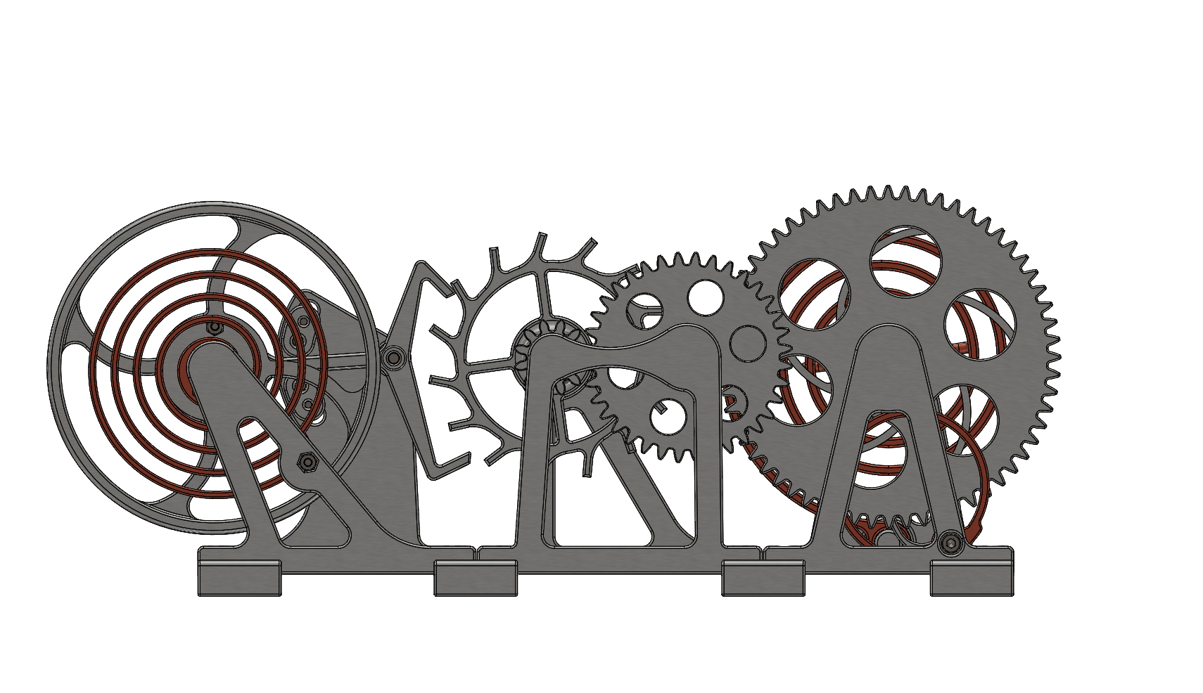 "Watch Escapement Desk Toy" by Download free STL model