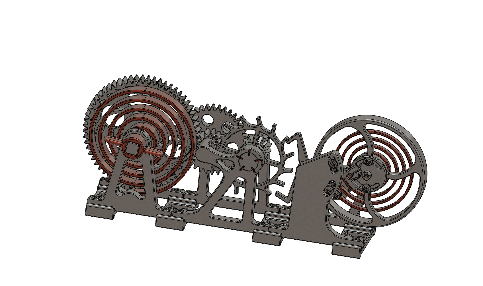 "Watch Escapement Desk Toy" by Download free STL model