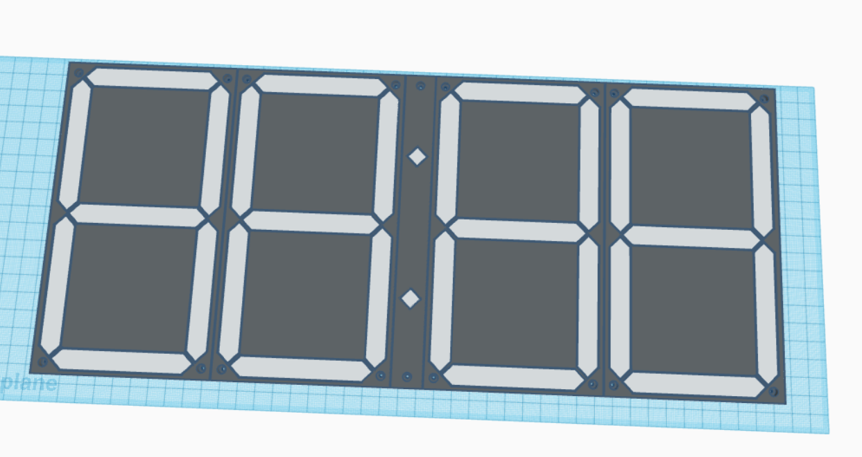 Miniatura 2 do modelo 3D Giant 7 Segment Display - Modular