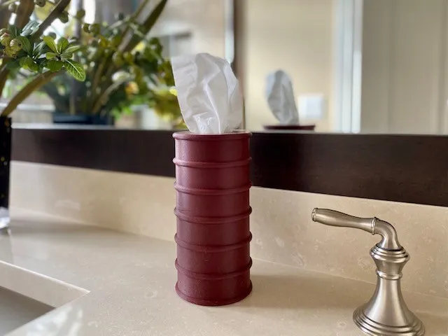 Round (Cylindrical) Tissue Box Cover