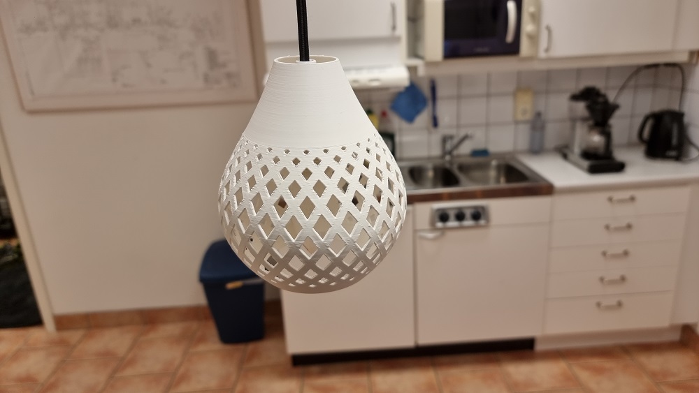 Hanging lamp-shade