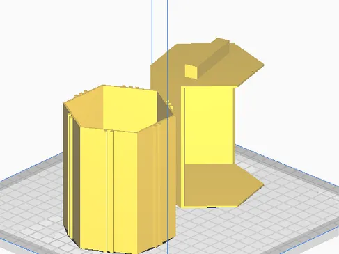 Boite rangement hexagonale
