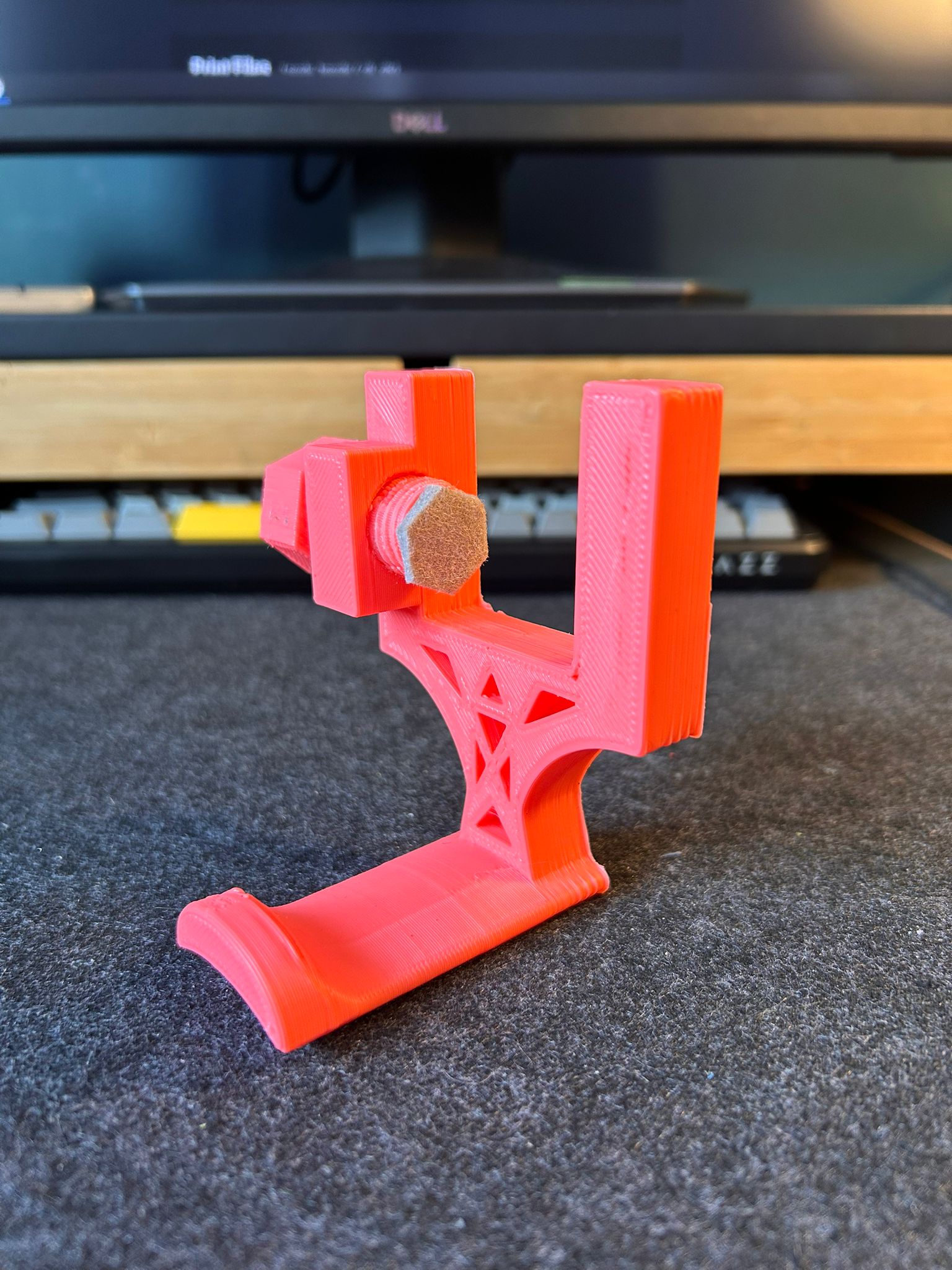 under desk headphone holder