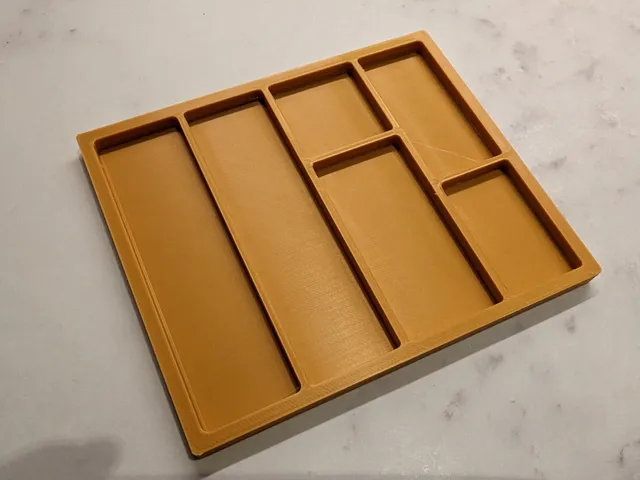 Bedside table tray for remotes