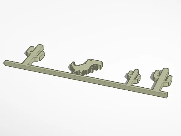 Dekoracja ścienna dino game