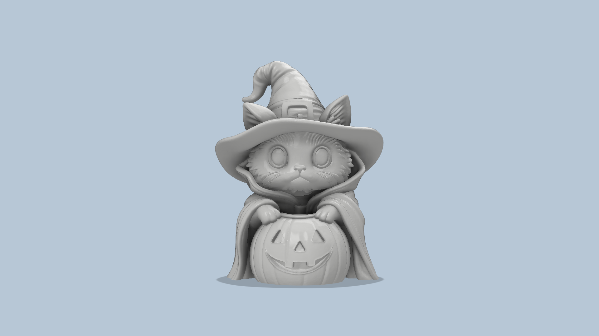 Cute Cat Wizard Hi-Res