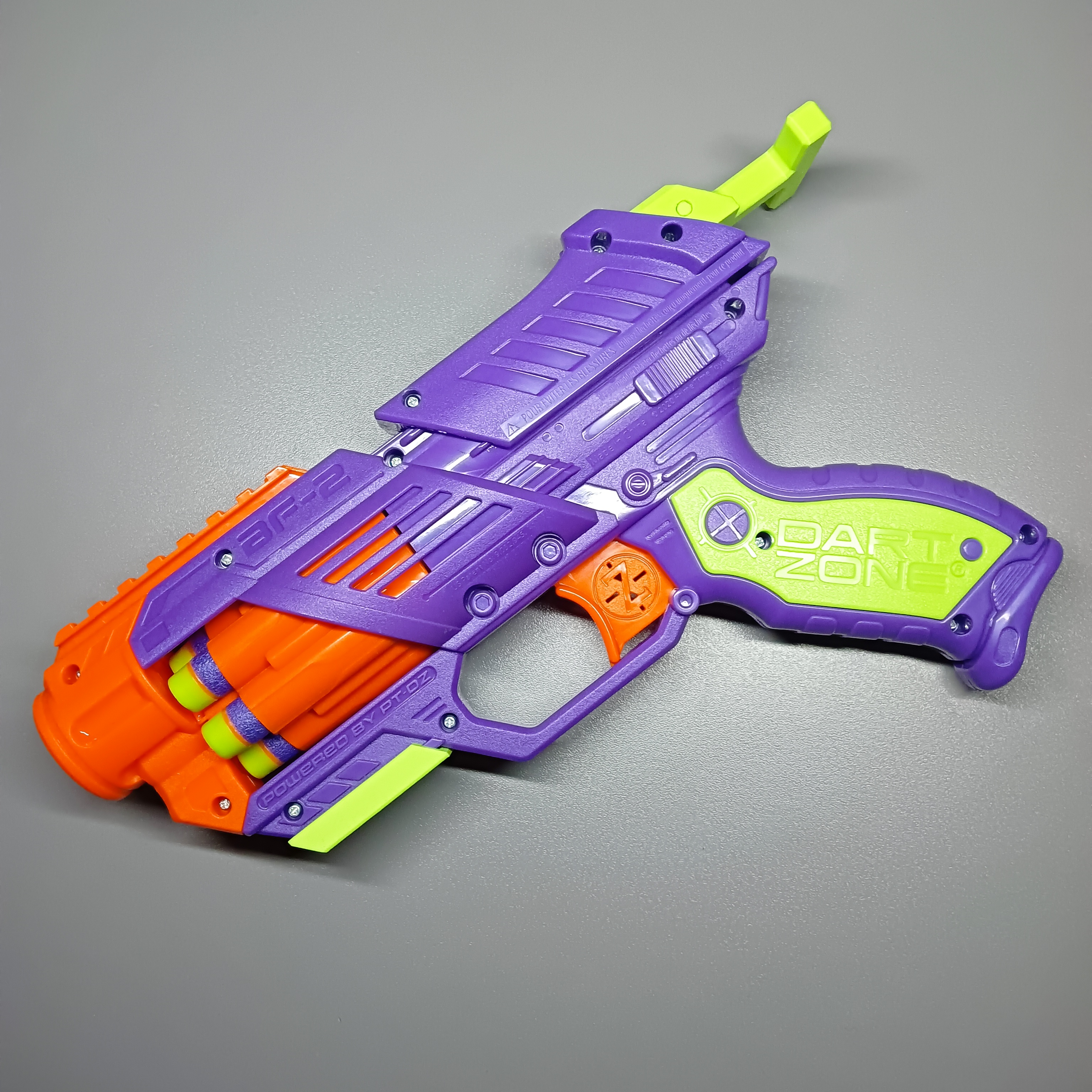 T-Pull * Iron Sights * Rail Cover * Spring Spacer --> Blitzfire 2 * Dart Zone (Nitroshot)