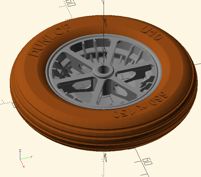 Messerschmitt Bf109 / Me109 Scale Tyres for Wheel