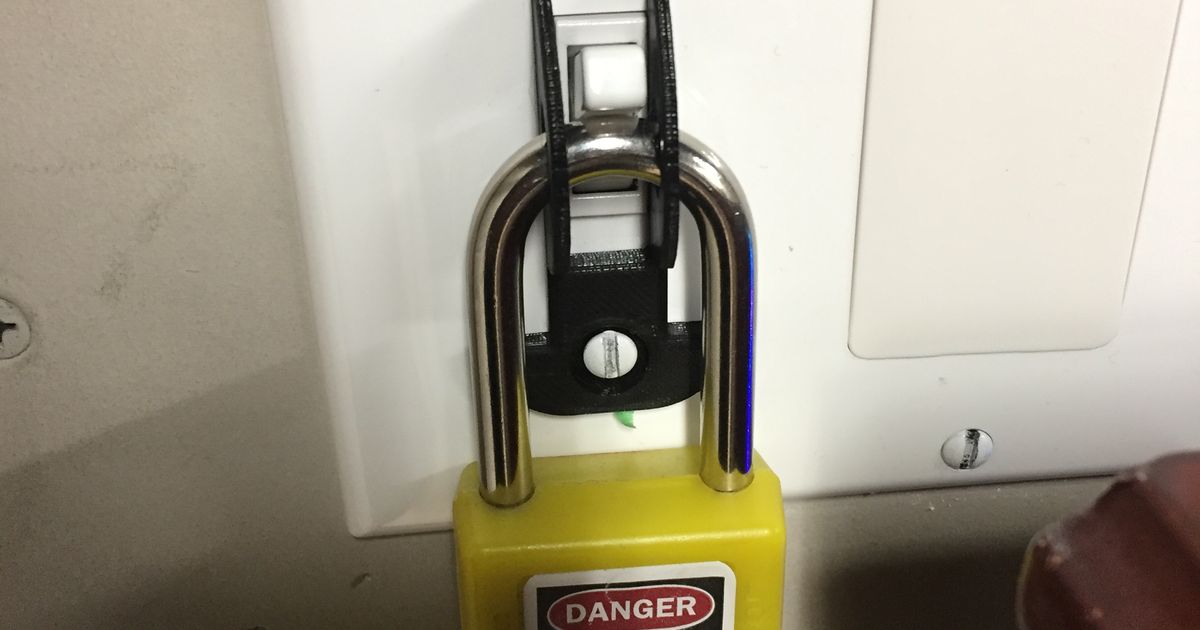 Toggle Switch Lockout by Paglia Industries Download free STL model