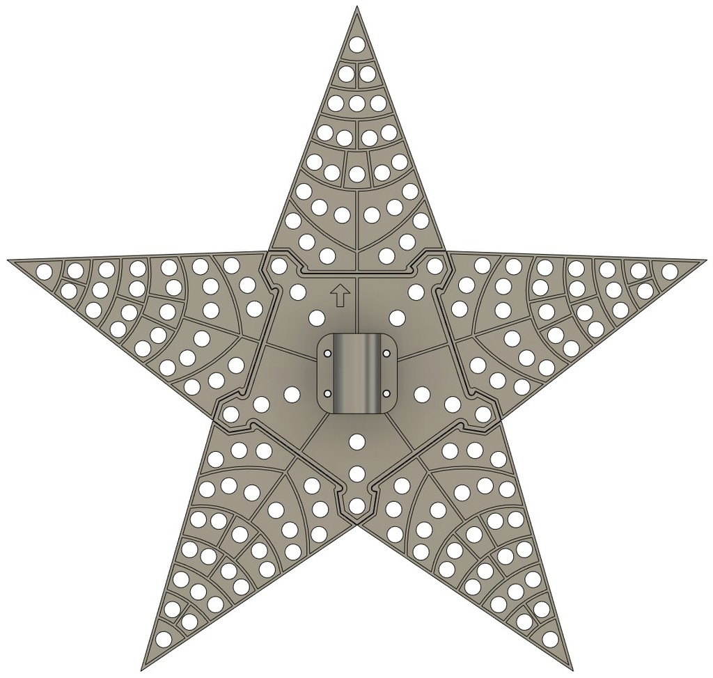 Miniatura 4 do modelo 3D Pixel Star w/ Mount
