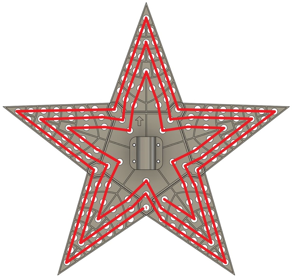 Miniatura 6 do modelo 3D Pixel Star w/ Mount
