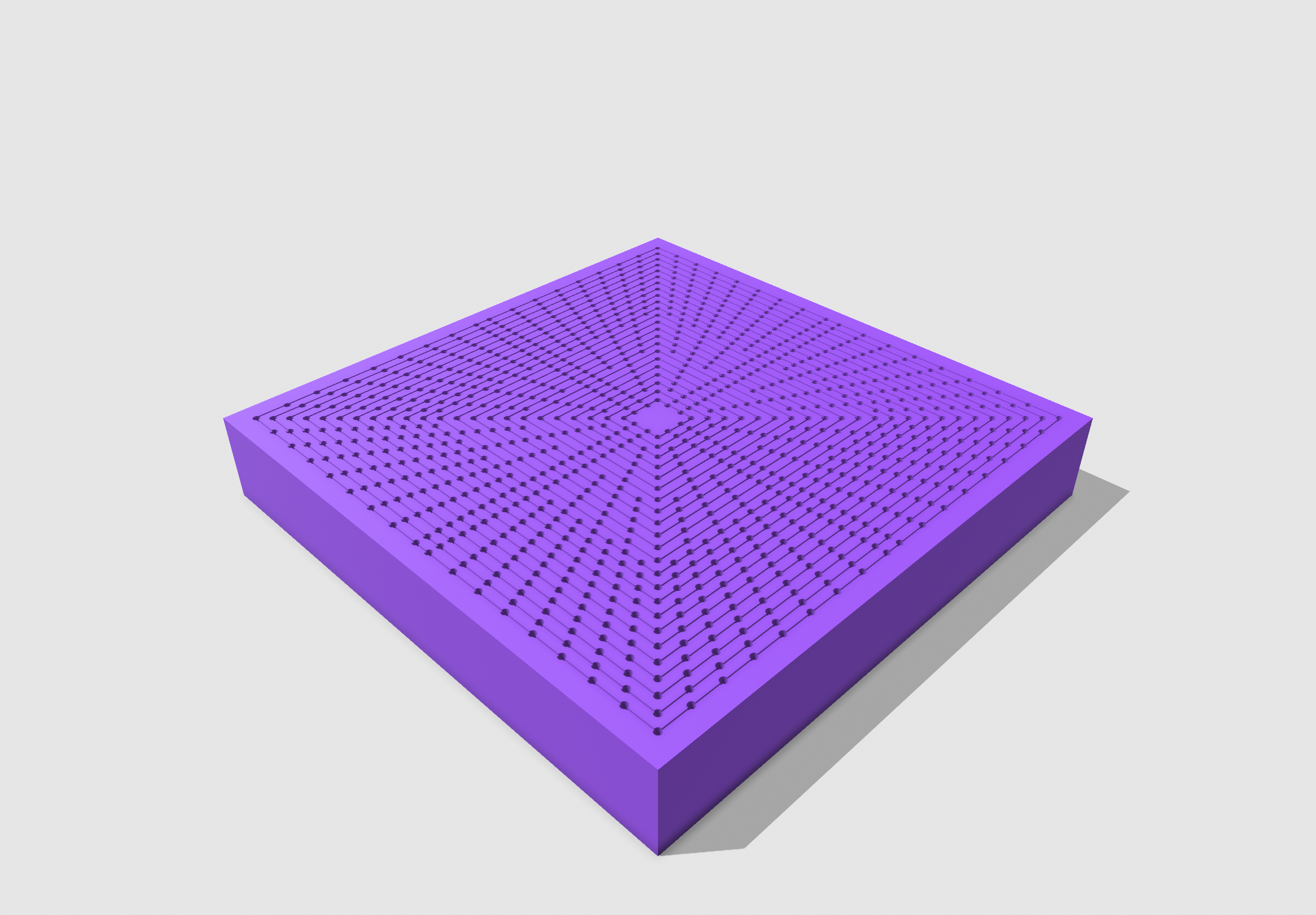 12” crochet square