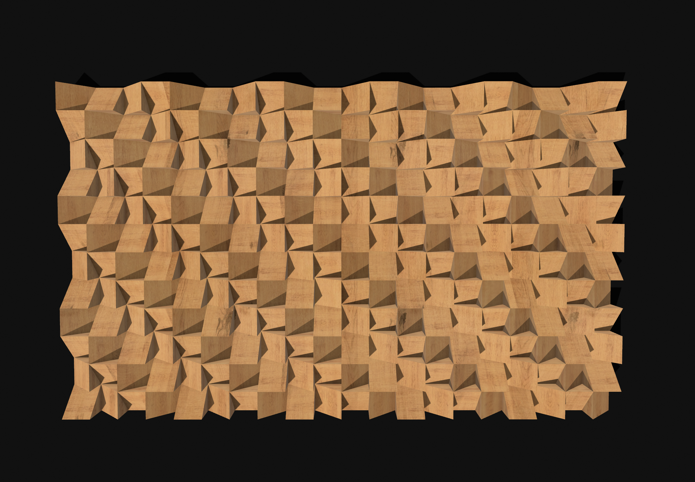 Cubic wall sculpture