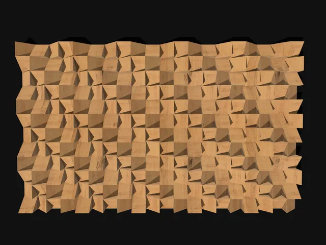 Cubic wall sculpture