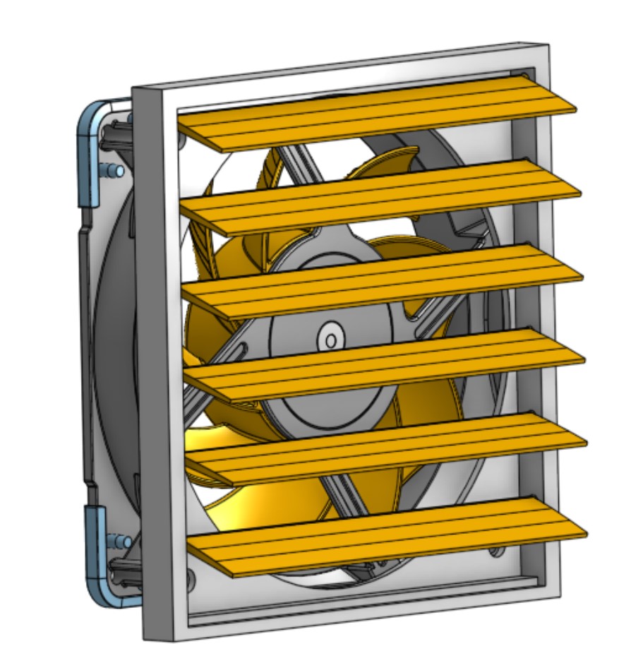 120mm Fan Louver