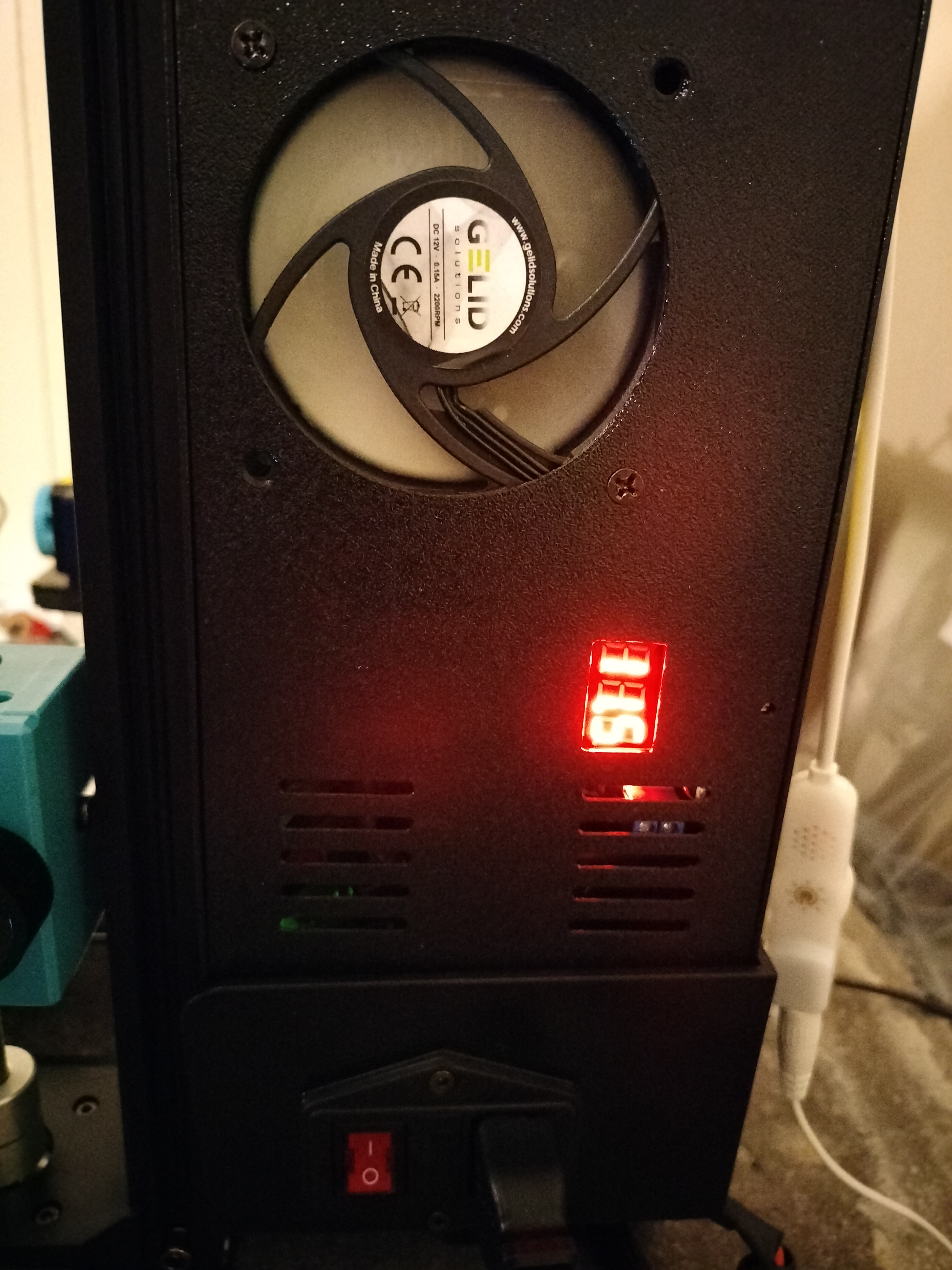 SV06 PSU Sideplate 70mm Fan
