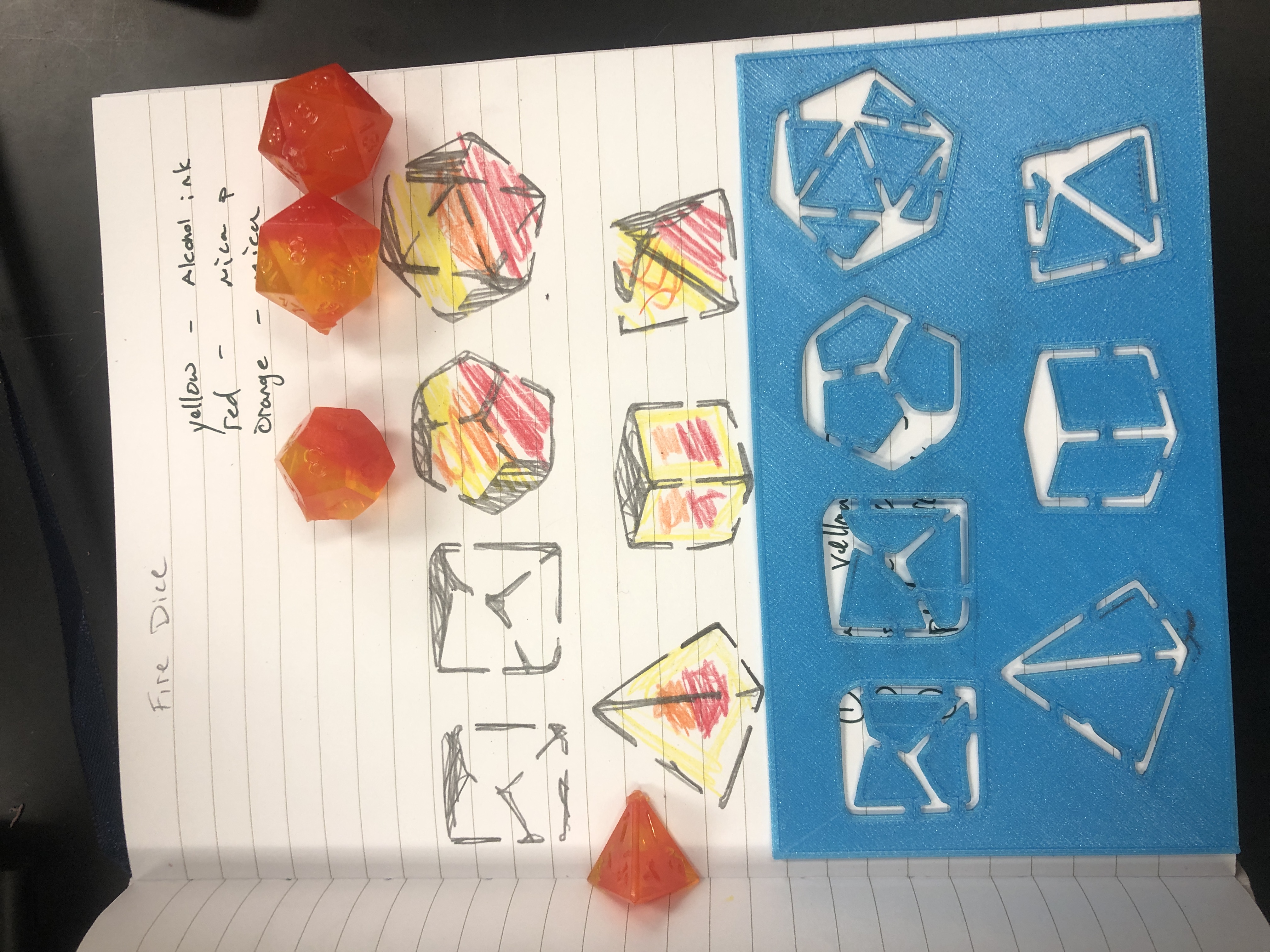 D&D Dice Stencil