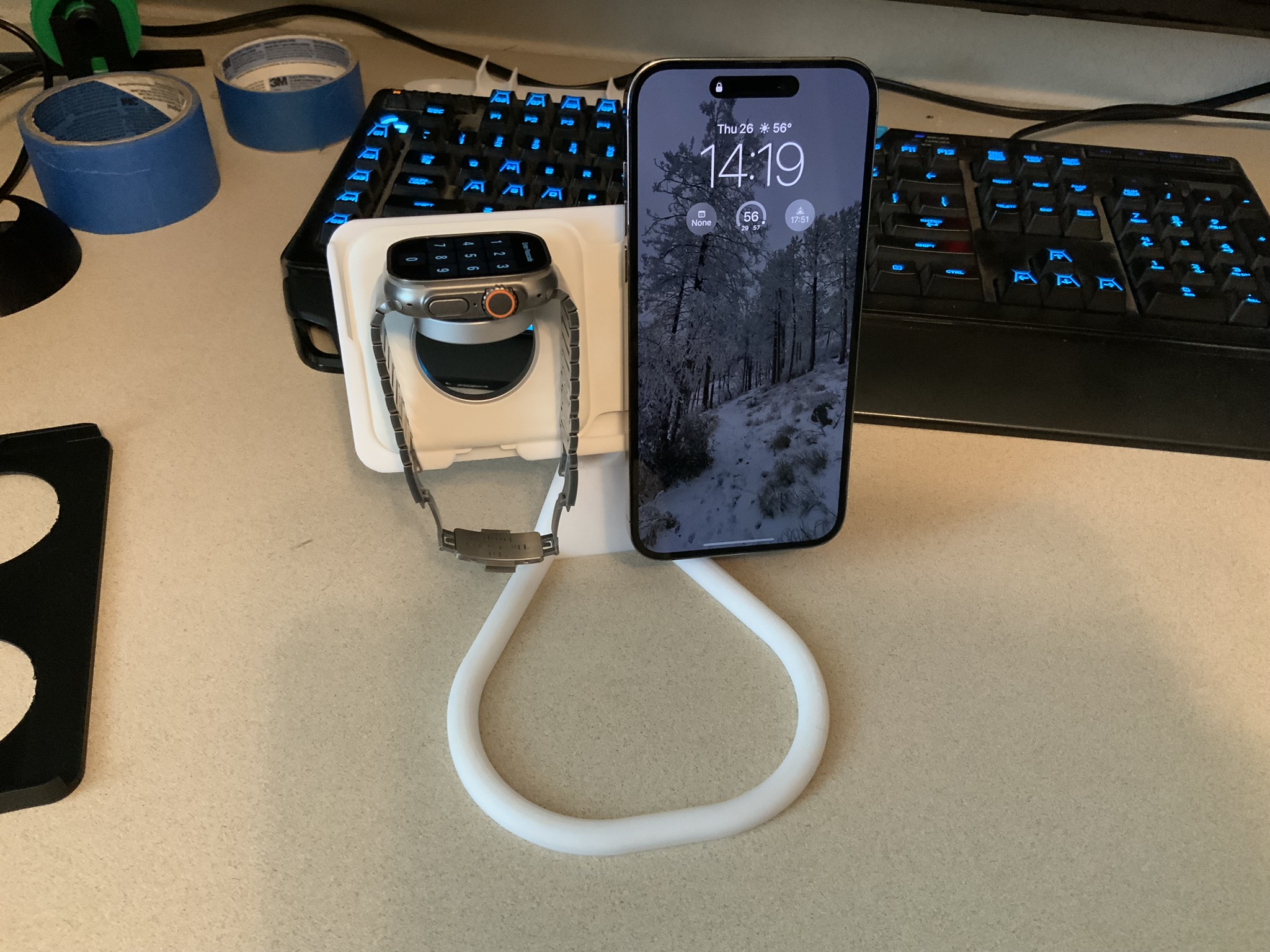 MagSafe Duo Charger Stand for iPhone & Apple Watch v2