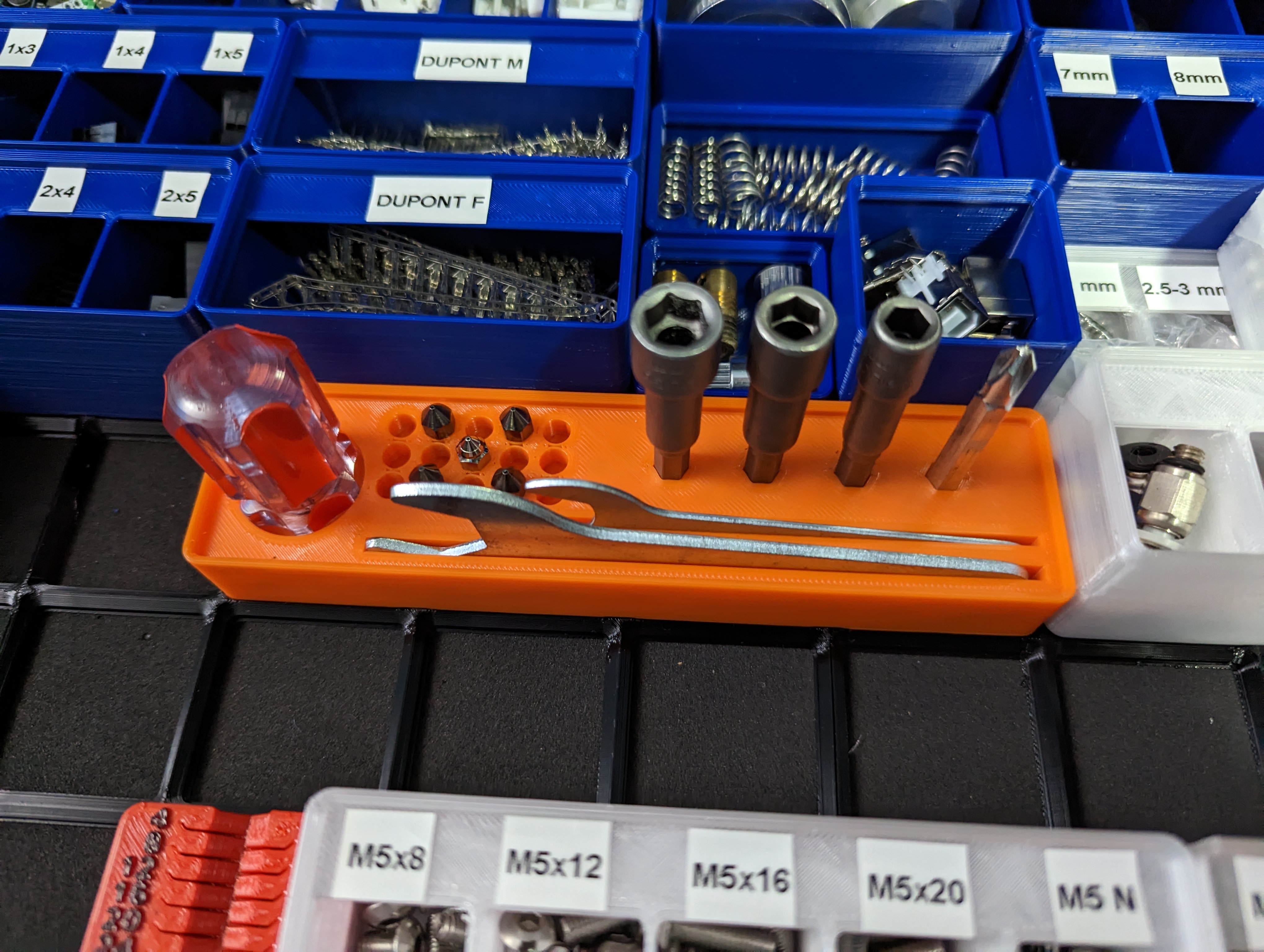 Gridfinity printer nozzle changing kit