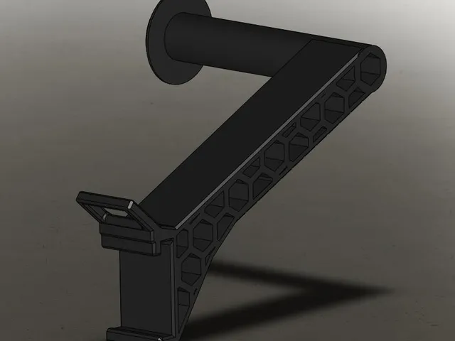 Low Profile Spool Holder with Filament Guide and Hexagons!!