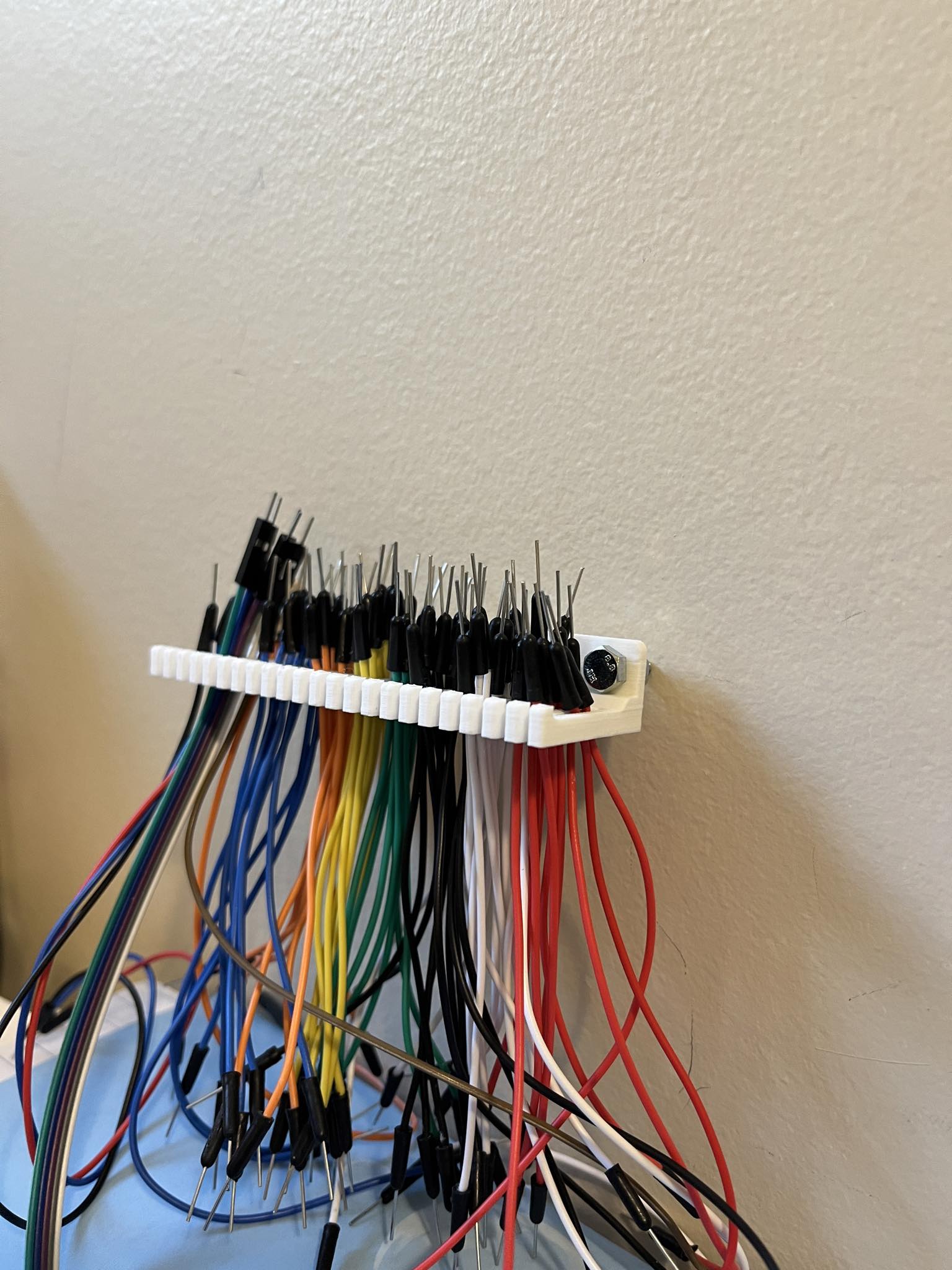 Jumper wire/cable holder/organizer V2.0 (for Arduino, Elegoo, etc.)