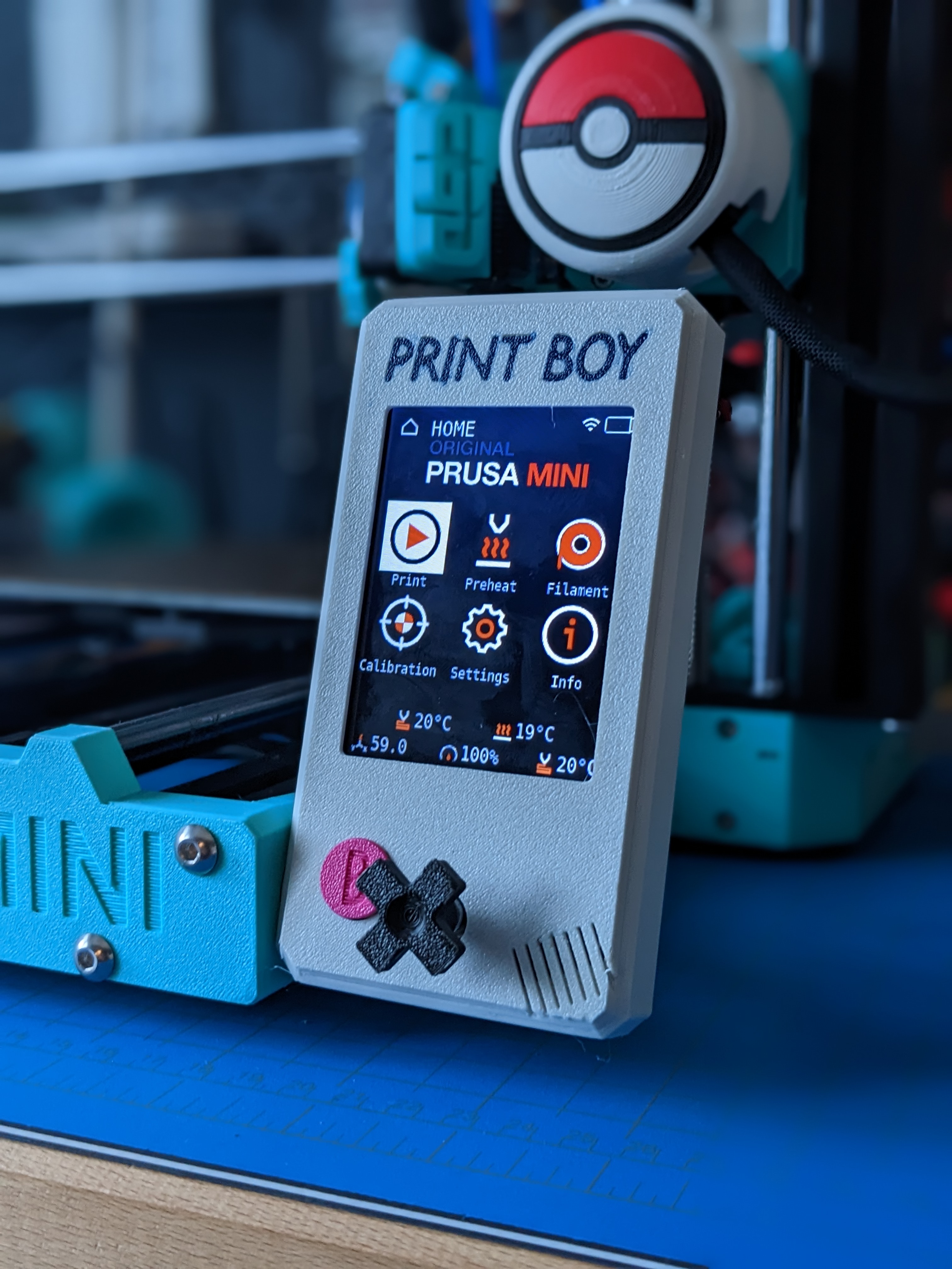 Print Boy Frame for 3.2" Prusa Mini LCD