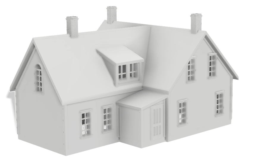 Chance Harbour 1850 House (N Scale 1160) by FergusonTEA Download