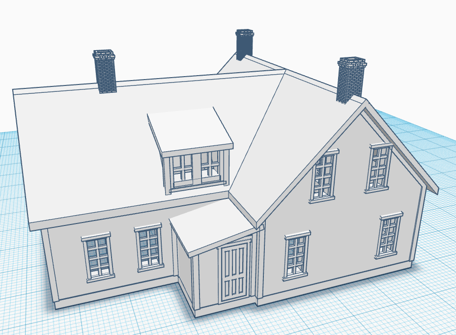 Chance Harbour 1850 House (N Scale 1160) by FergusonTEA Download