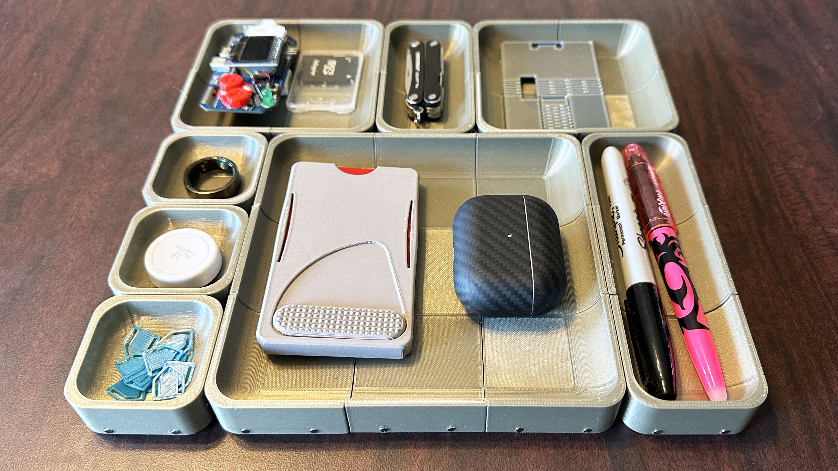 Trayformers - The Magnetic, Reconfigurable Catch-All Tray System