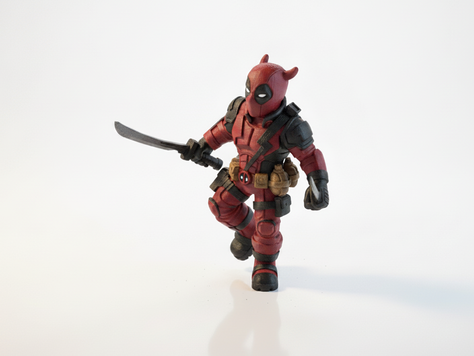 Cute Deadpool Chibi Figurine 3D Printable