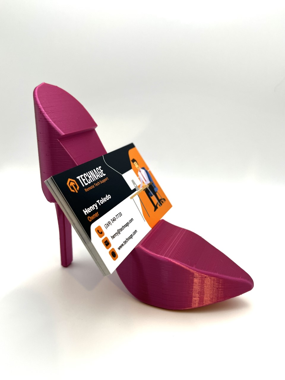 Woman's Heel Business Card Holder