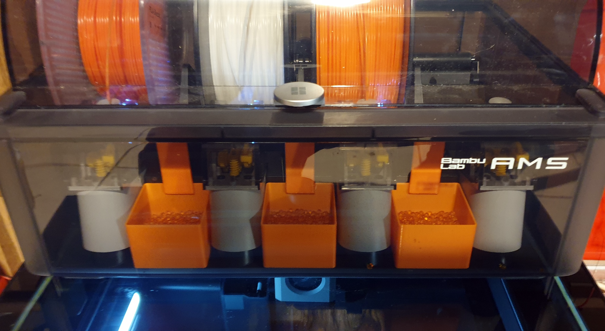 Additional desiccant cases for Bambu Lab X1 AMS (for unpacked silica gel)