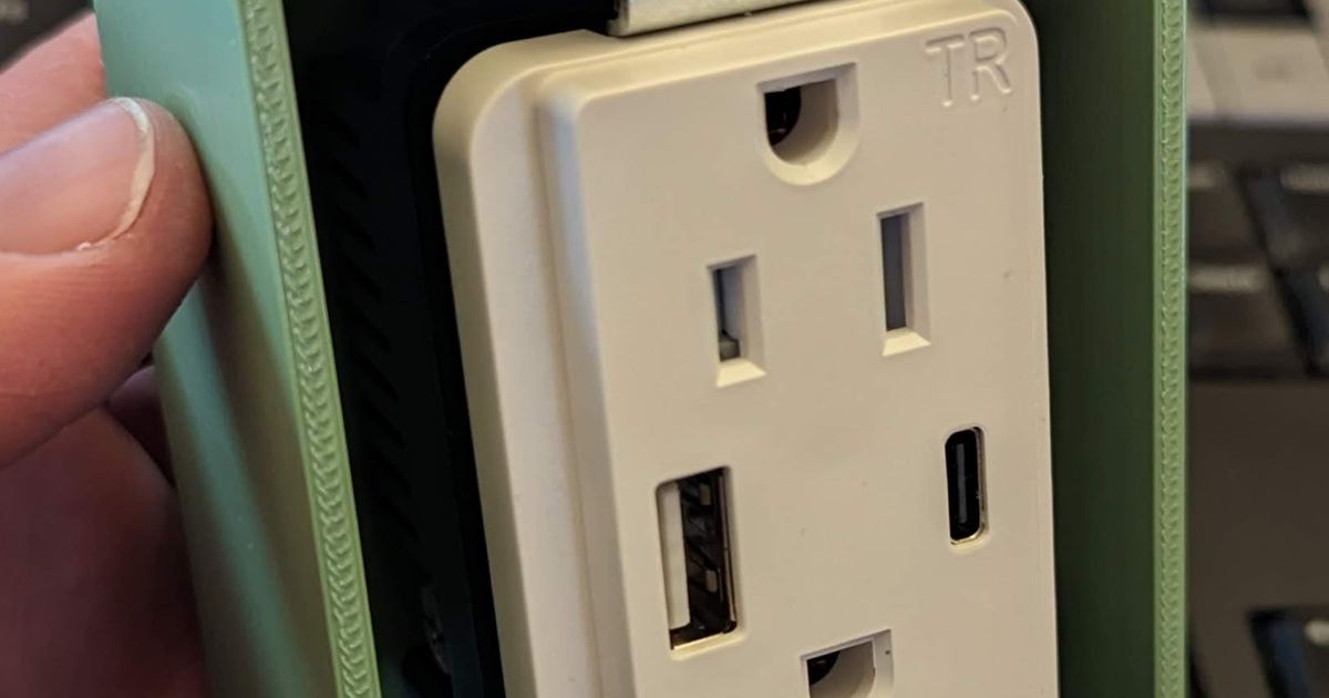 Portable Electrical Outlet Box by Jamehz Download free STL model