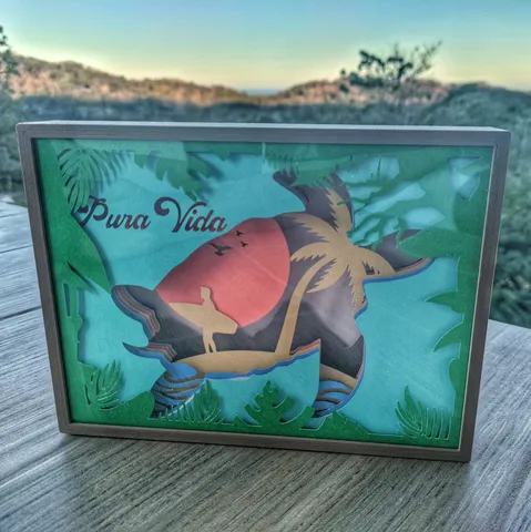 Parametric Shadowbox Lightbox assembly