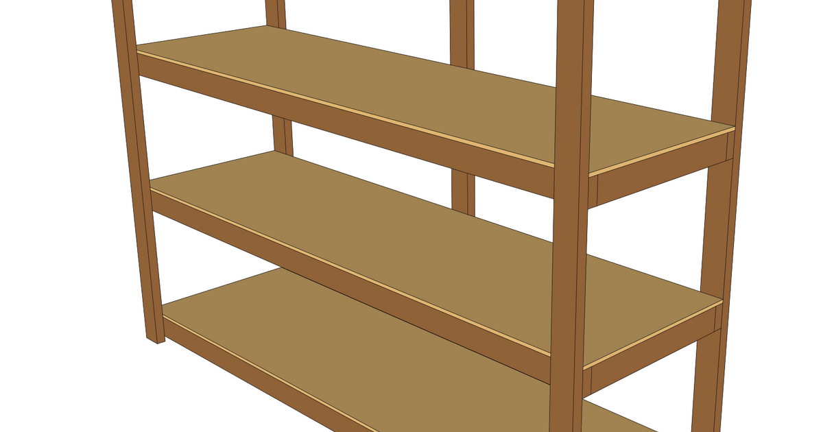 2x4 Shelf by CWalters Download free STL model