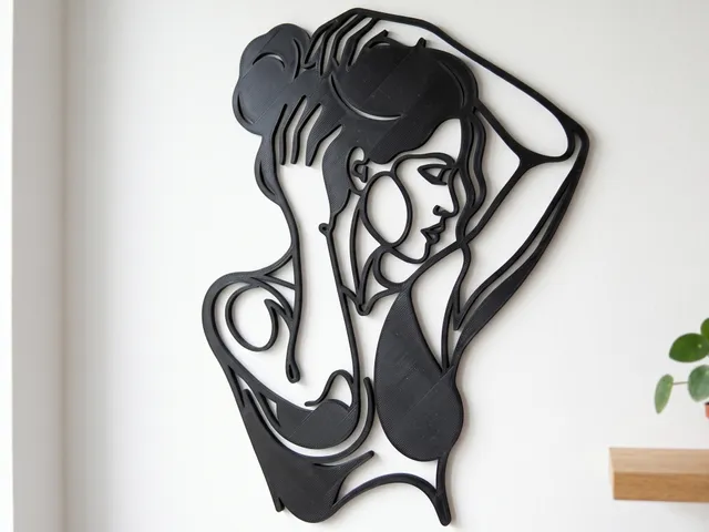 Minimalist Woman Silhouette – Elegant Wall Art / Nástěnná dekorace
