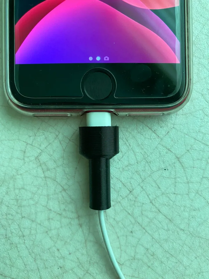 Free STL file iphone charger protector 📱・3D printing model to